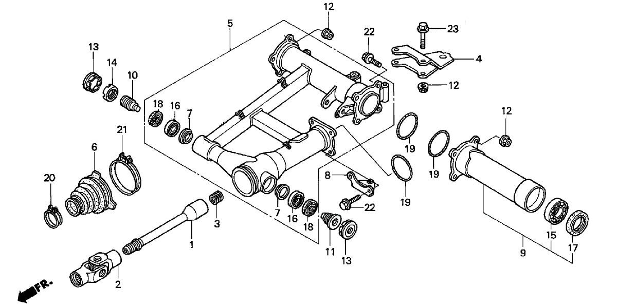 Left Rear Axle Wheel Bearing Seal Hub For Honda Foreman 400 450 500 Rancher TRX