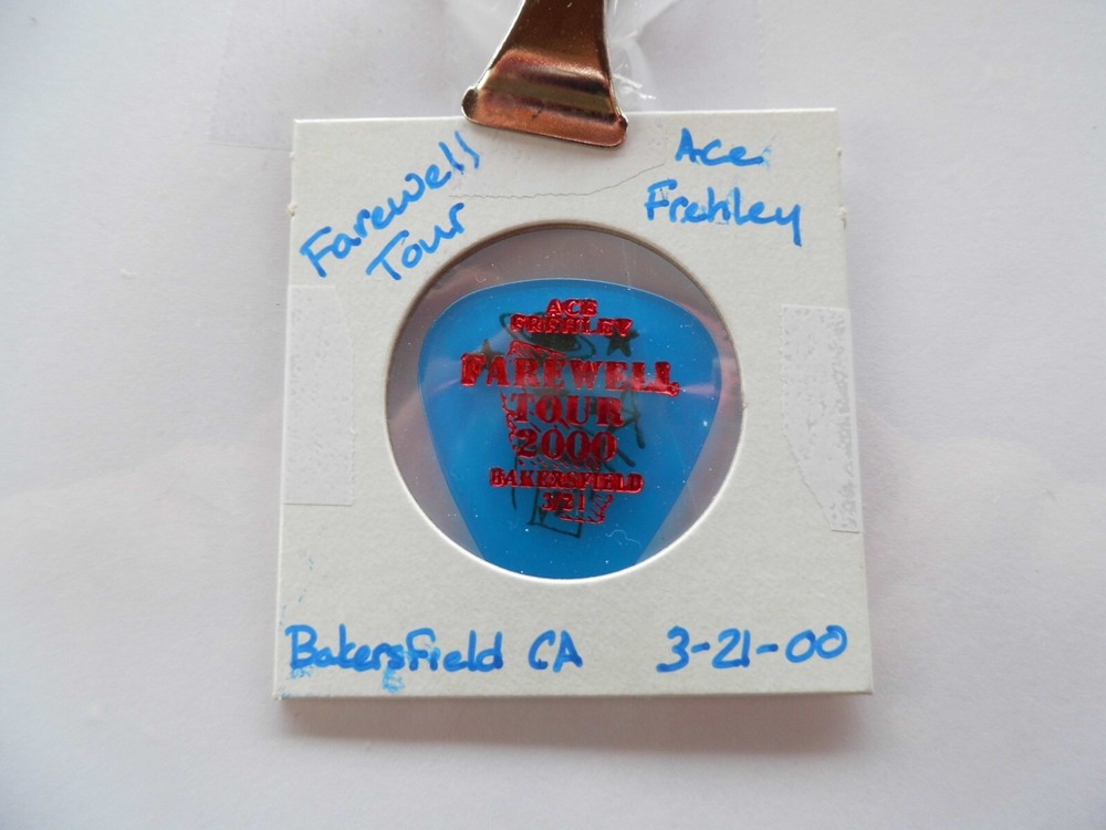 KISS "ACE FREHLEY" GUITAR PICK~3/21/00~READ DESCRIPTION (3/7)