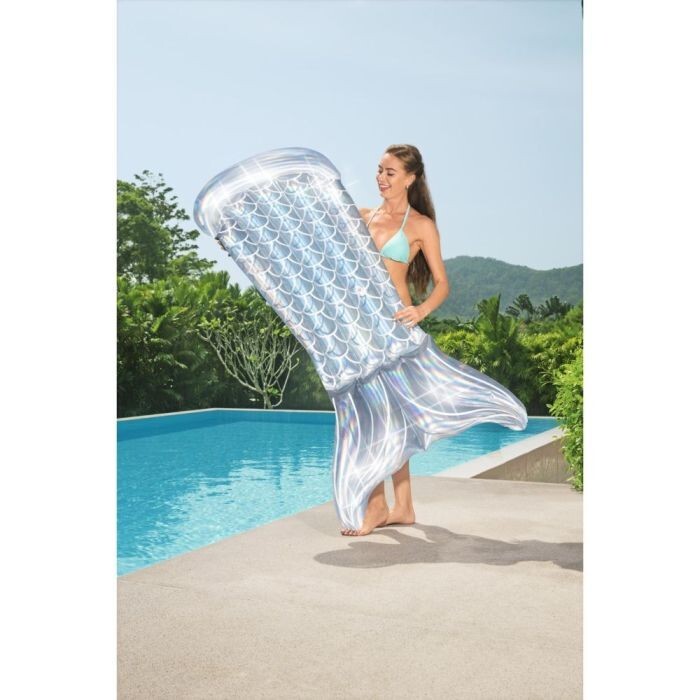 Iridescent Mermaid Tail Pool Lounge Float