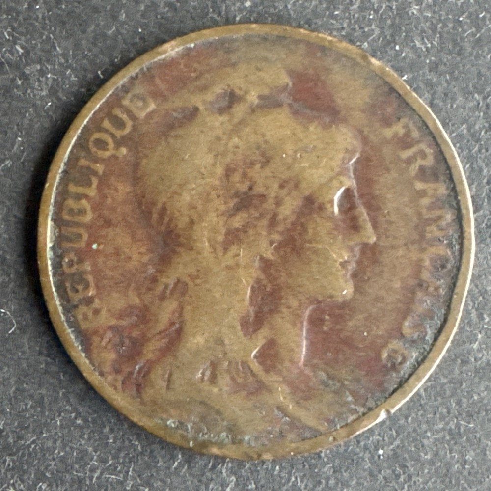 France (Third Republic) 1907 - 5 Centimes Coin