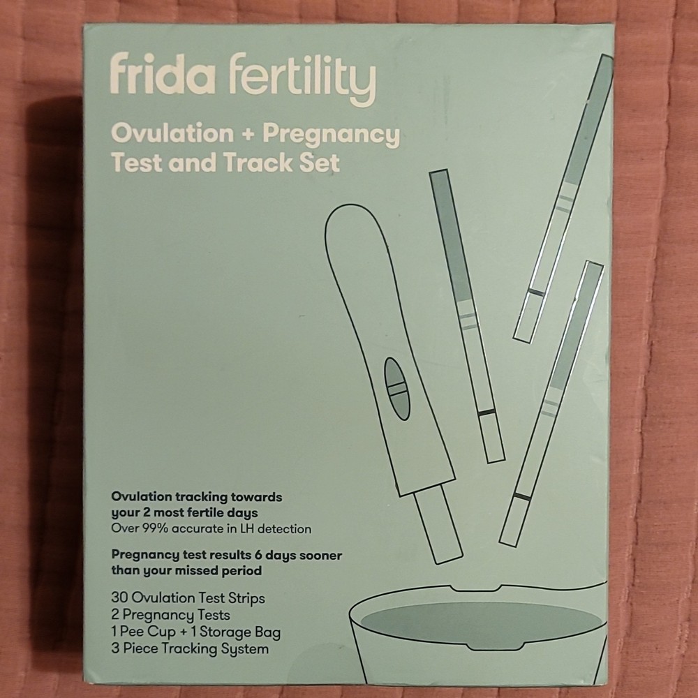 Frida Fertility Ovulation & Pregnancy Test Kit, 30 Strips, 2 Tests, Tracking Set