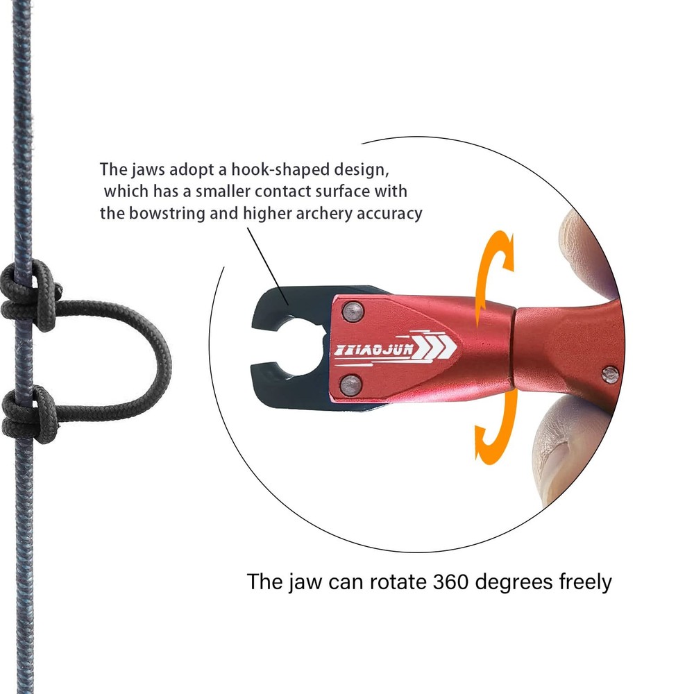Composite Bow and Arrow Release, 3 or 4 Finger Hand Held Grip, Thumb Release ...