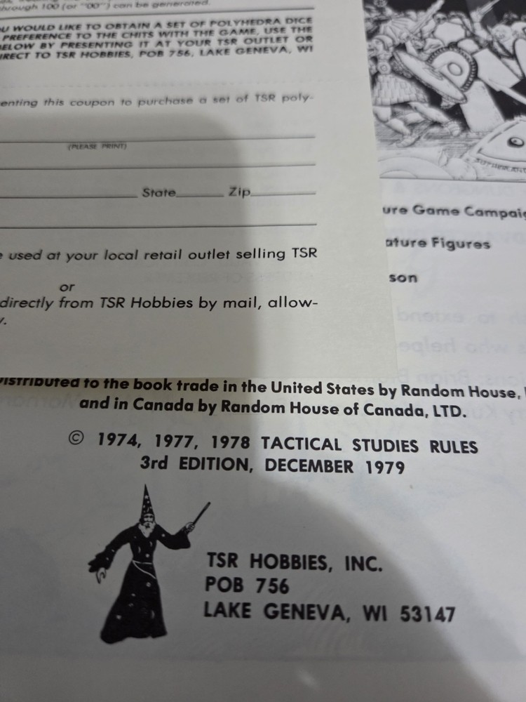 Vintage Dungeons & Dragons TSR Games Dice & Basic Box Set 3rd Edition 1979 Read