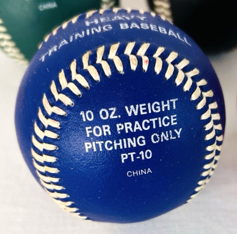 Worth Heavy Pitching Practice Baseball Training Balls ~ Set of 5
