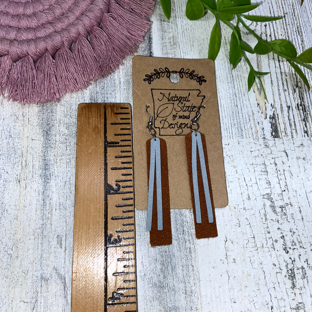 Handmade Boho Felt Dangle Earrings