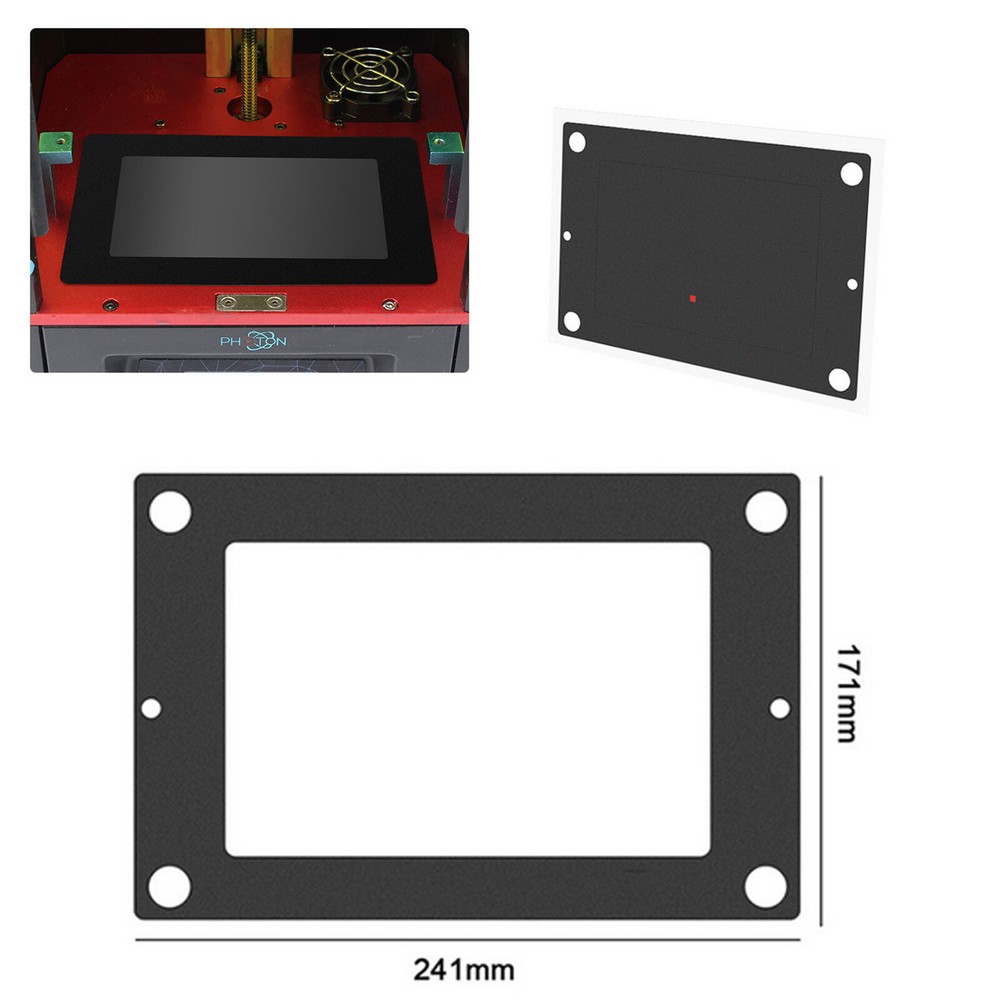 3D Printer Accessories 241x171mm DLP Light Curing Protective Case Dustproof Mat