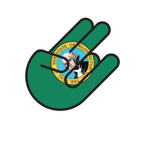 Washington Shocker Sticker Decal