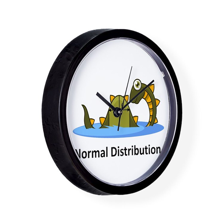 CafePress Normal Distribution 10" Wall Clock (1127364535)