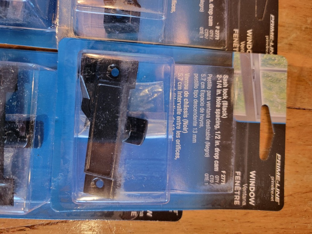 F 2771 Sash Lock, Deep Offset Latch, 9/32 In. Projection, 6 Pack