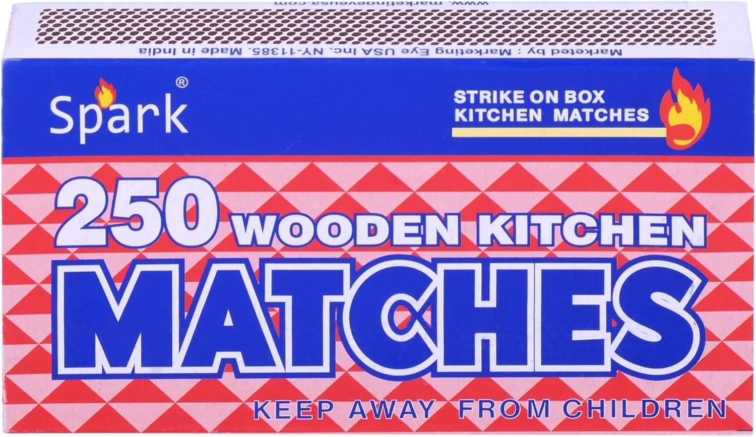 4 Pack Large Matches 1000 Count Strike On Box Bulk Kitchen/Camping/Fire/Candle