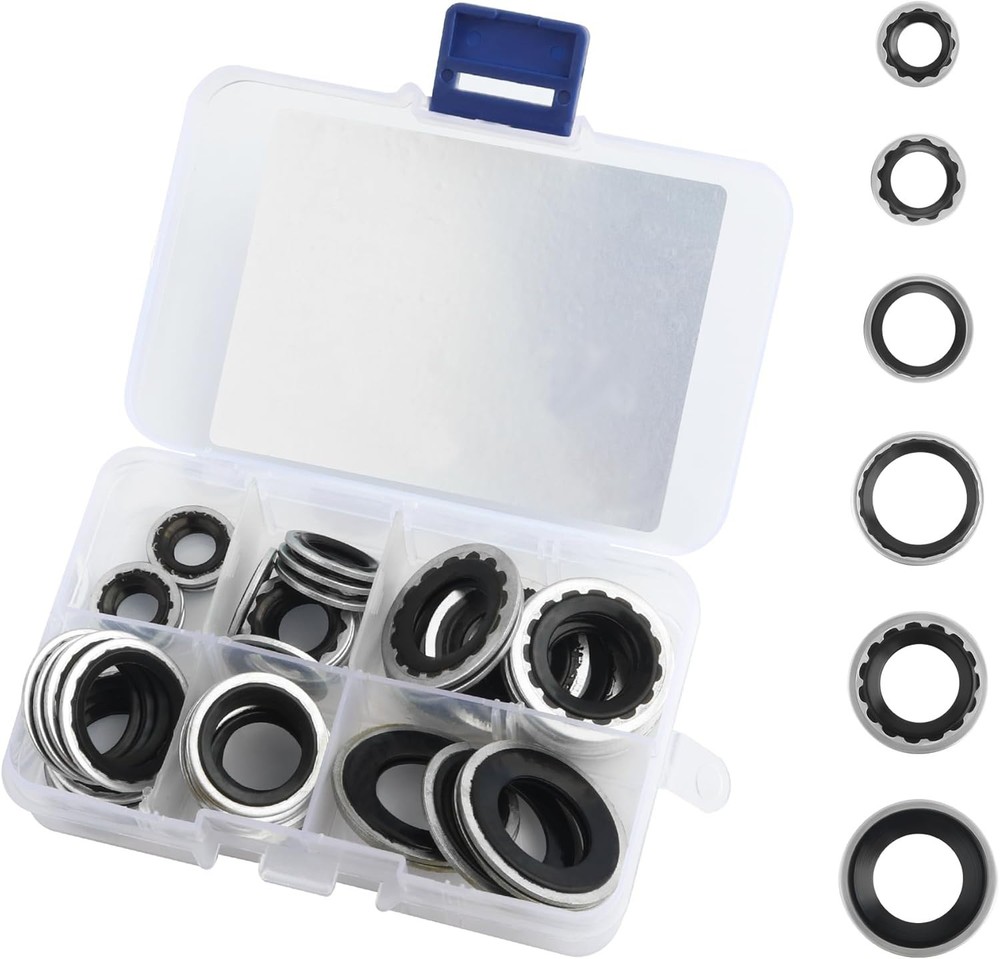 45PCS ,Versatile AC Seal Kit for Fixing Car Air Conditioning Compressor,Bumpe...