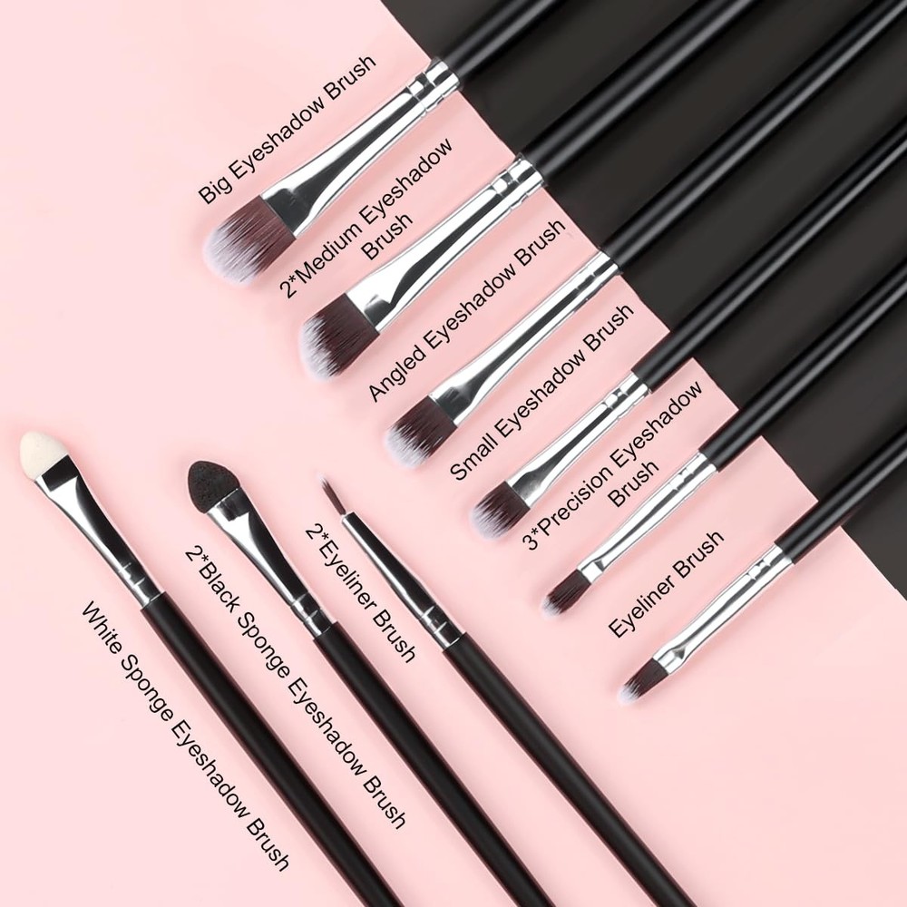 Makeup Brush Set, SOLVE 32 Pieces Professional 32 Piece Black