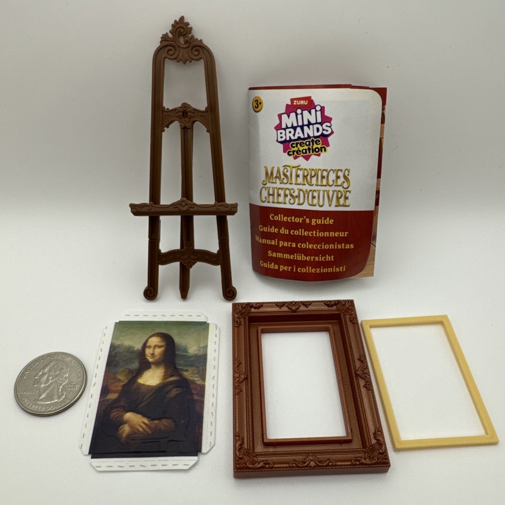 🖼️ NEW! Zuru Mini Brands Create MASTERPIECES~ Opened/Unmade *Luxury MONA LISA