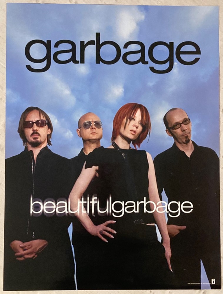 Garbage 2001 Two-Sided Promo Poster Beautiful Garbage Shirley Manson