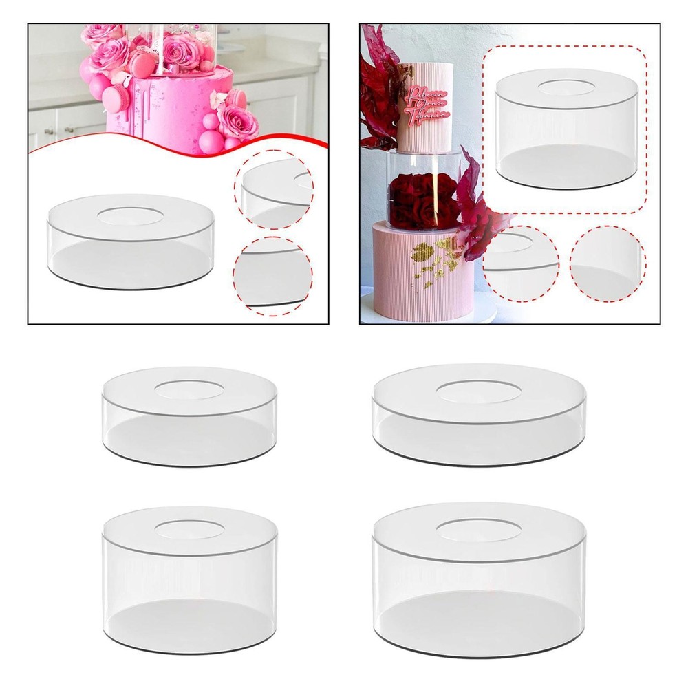 Acrylic Cake Stand Cupcake Rack Organizer for Buffet Table Round Buffet Riser