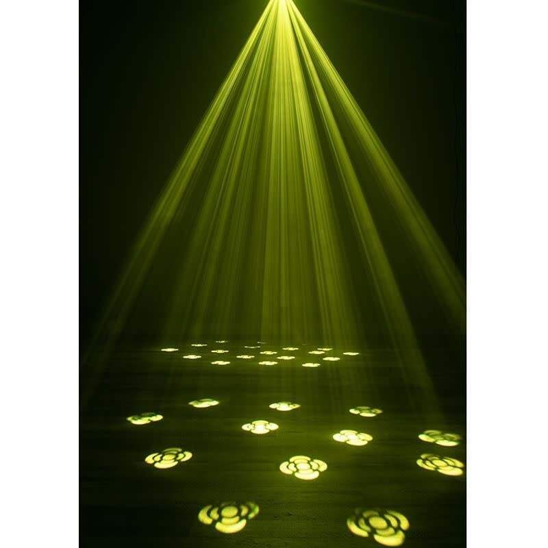 ADJ Eliminator Vortex: 80W LED Moonflower Effect featuring a Barrel Mirrored