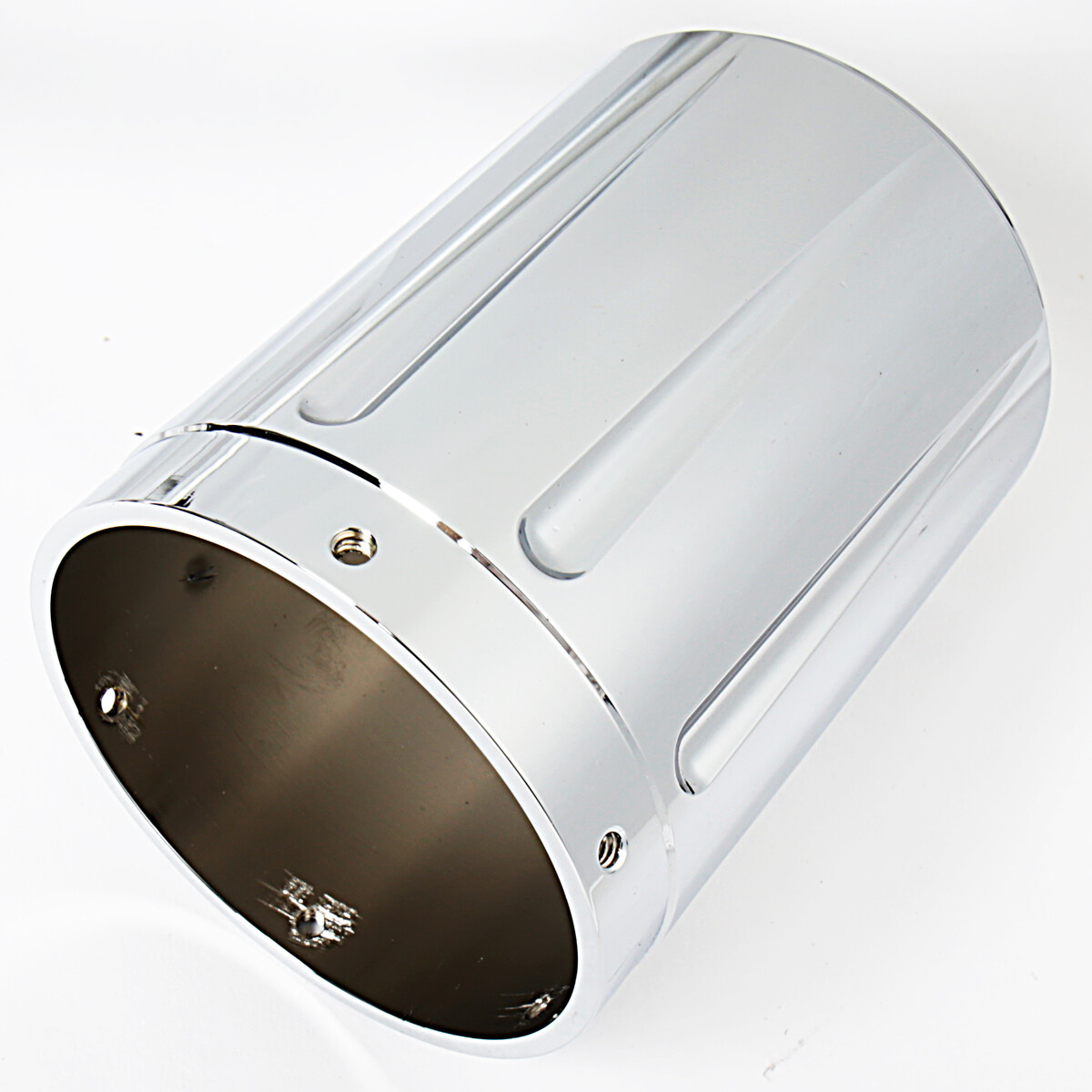 1Pair Chrome Shallow Cut Exhaust tips For Victory Hardball Cross Country Models