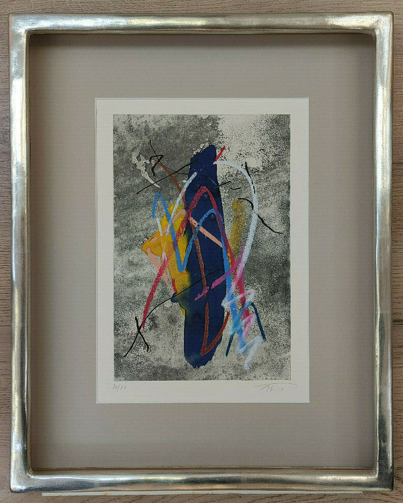 Albert Prince etching with color revised thus unique character