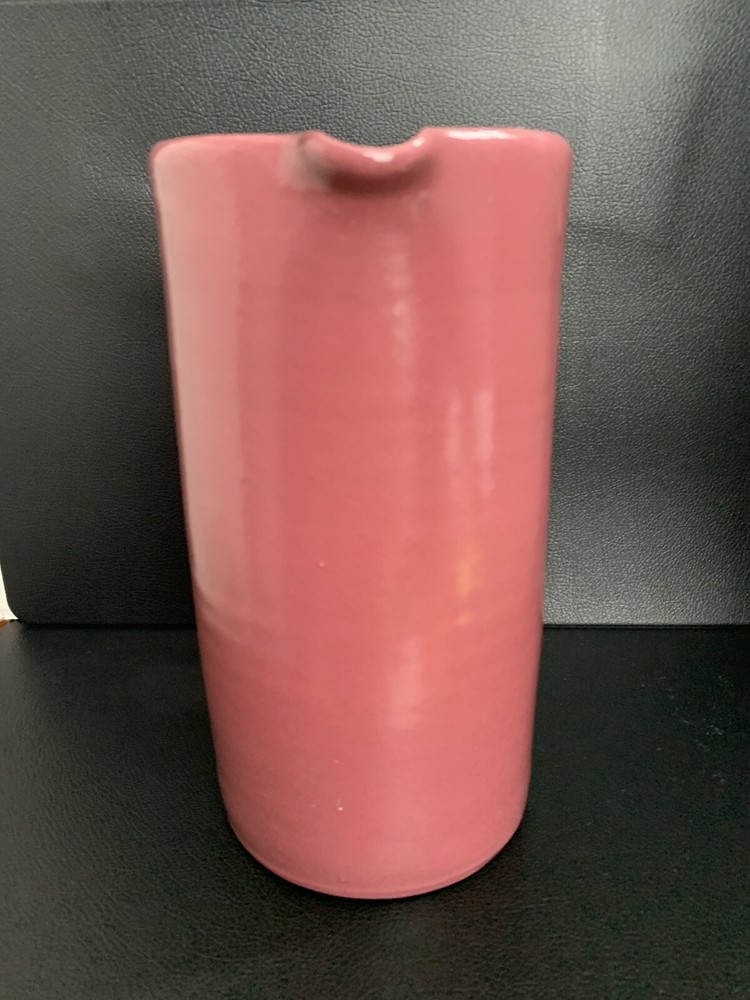 Stoneware Pottery Mauve Large Pitcher 2 qt