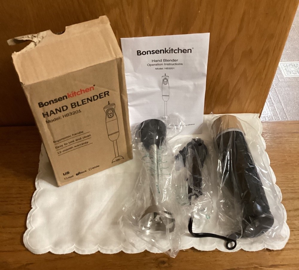 BonsenKitchen Hand Blender HB3201 - Black