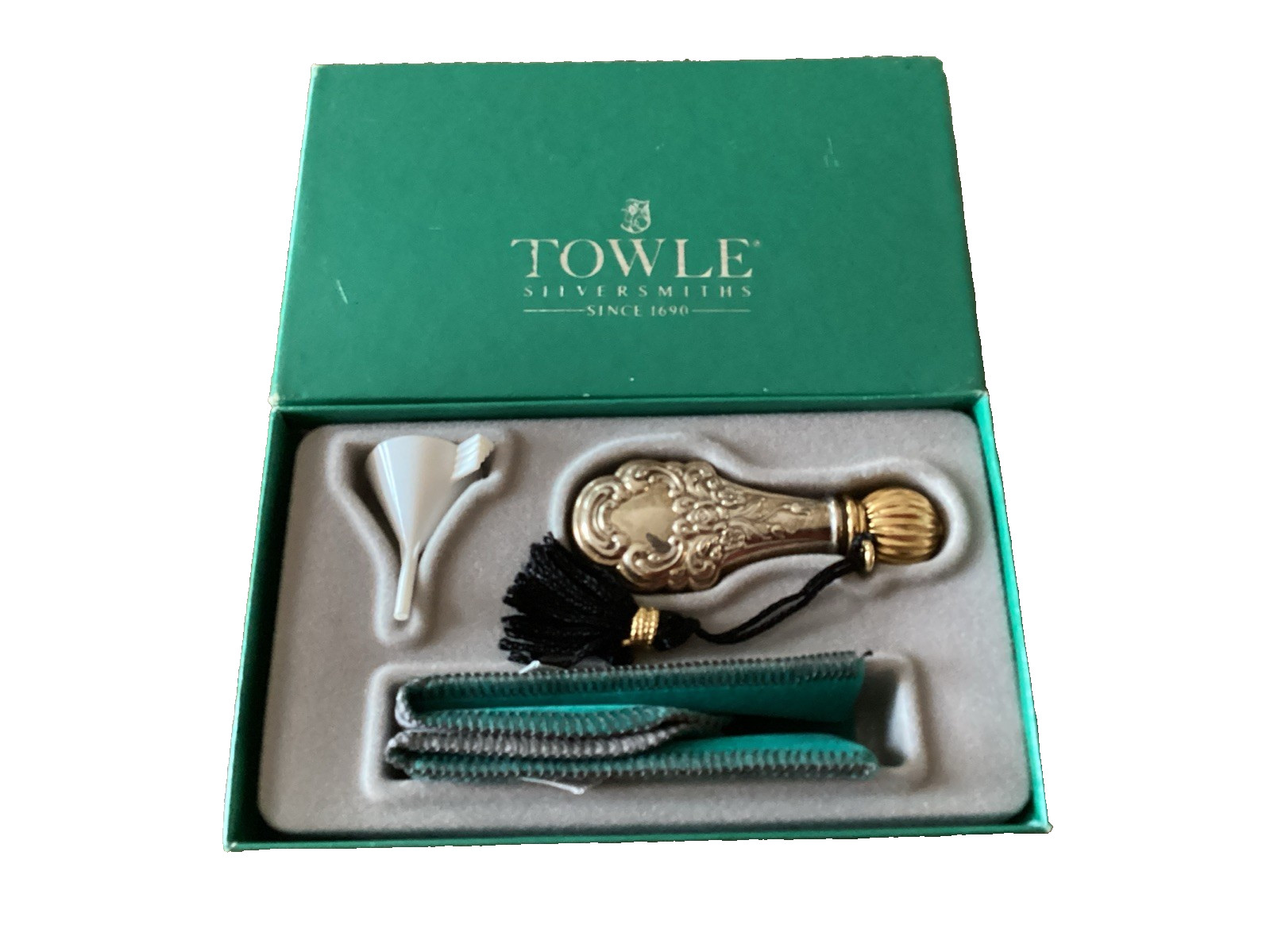 Towle Old Master Sterling Silver Travel Perfume Bottle in Original Box
