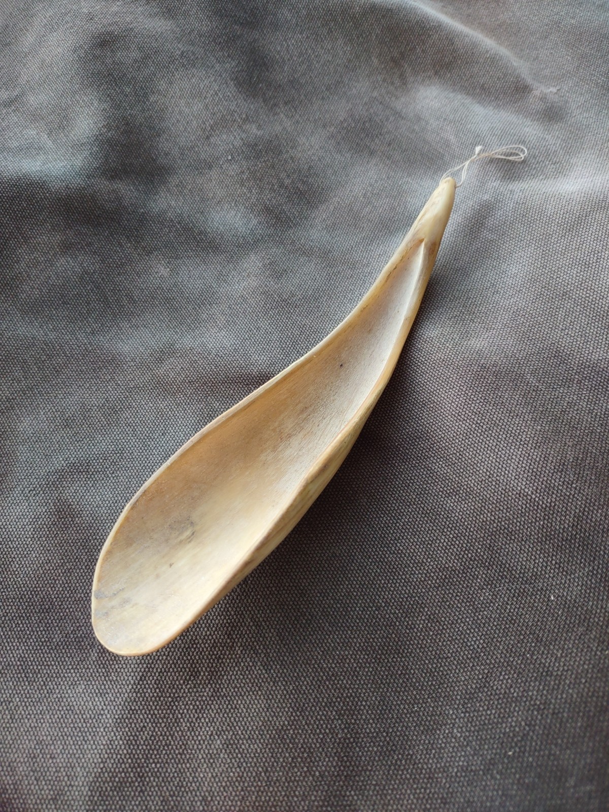 Sioux Sheep Horn Spoon Antique Plains Spoon Goat Horn Scoop Carving 1890