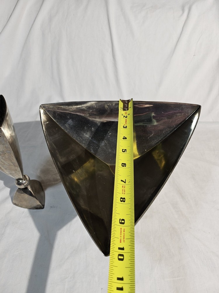 Namford Silverplated Triangular Bowl & Wine Cup Brass Collectible 🔥