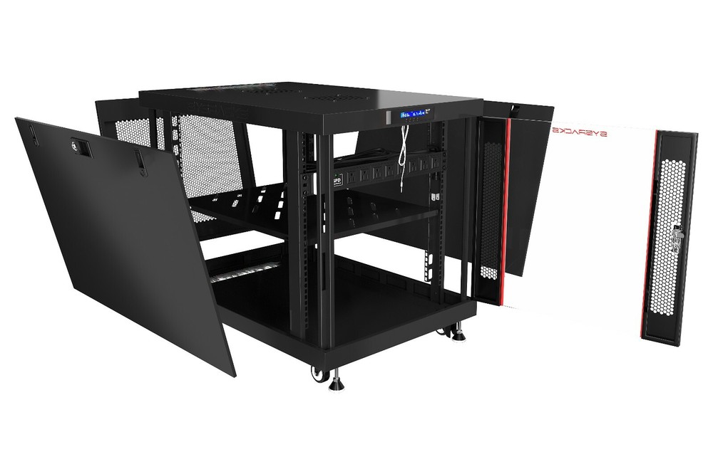12U Server Rack Cabinet Enclosure Premium Series Sysracks 35" Depth