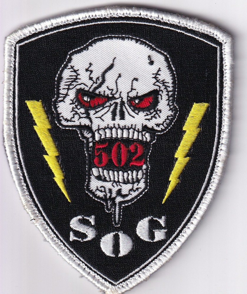 502nd SOG Scenario Paintball Team Patch 4.5 inch Hook and Loop back