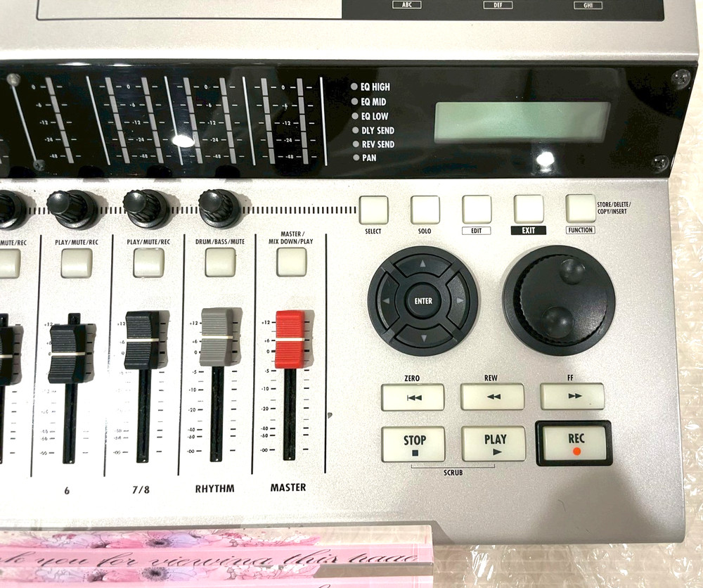 ZOOM HD8 Tested Working Digital Multitrack Recorder MTR HDD CD RW