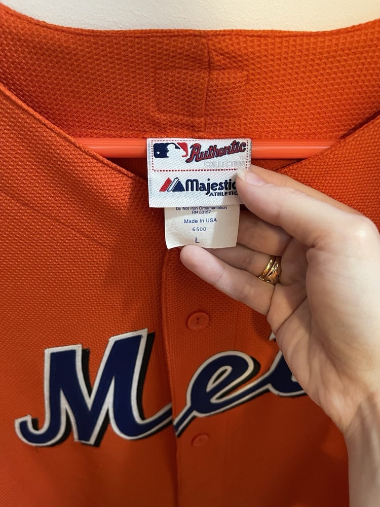 AUTHENTIC COLLECTION Cliff Floyd Signed Mets Alt Orange Jersey