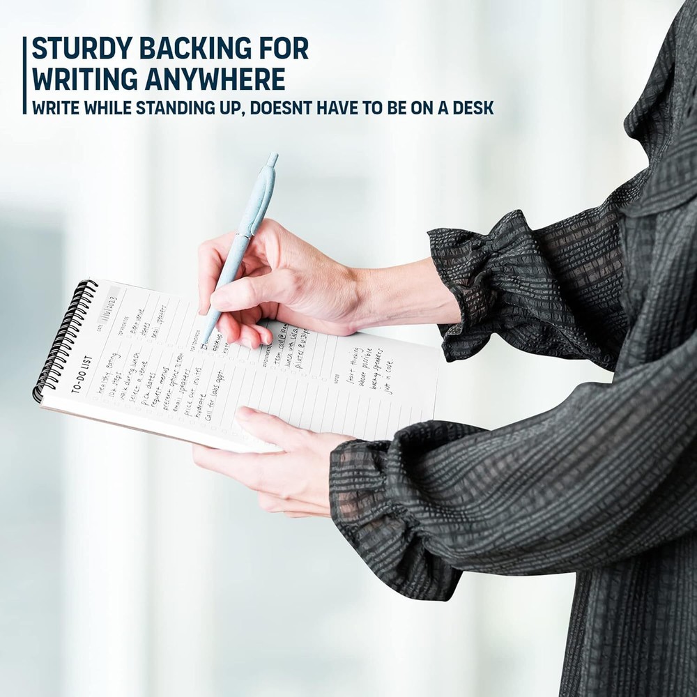 To Do List Notepad: With Multiple Functional Sections - 6.5 x 6.5x9.8”, White