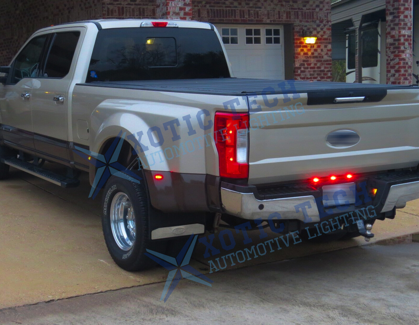 For Dodge Ram 1500 2500 3500 Red Smoked LED Rear Tailgate Trunk Tail Light Bar