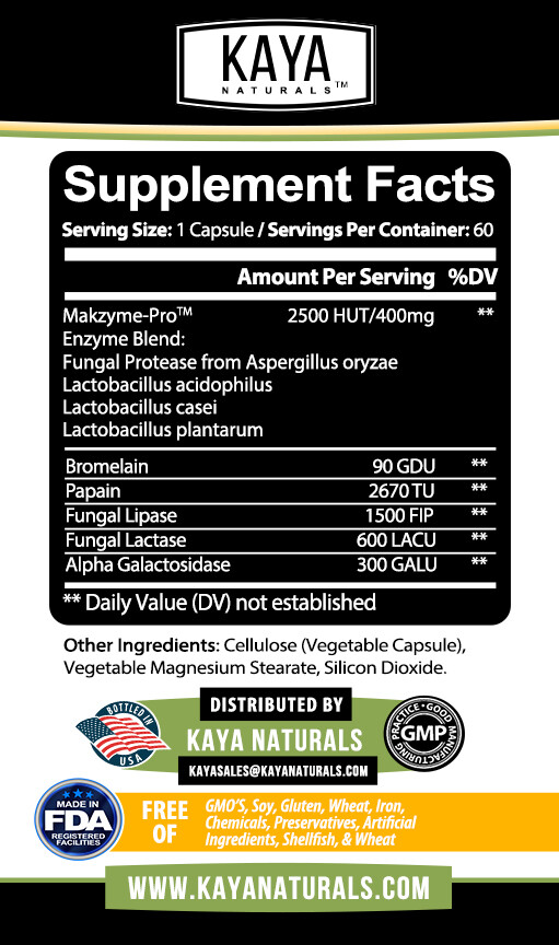 (2 Pack) Digestive Enzymes w/ Prebiotic & Probiotics, Gas, Constipation & Bloat