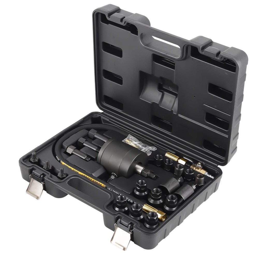 Professional Diesel Pneumatic Injector Extractor Puller Adapters Kit & Case New