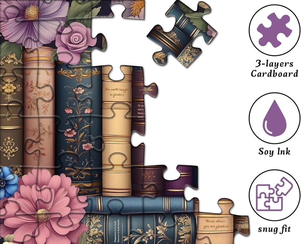 Cozy Library Aesthetic Puzzle