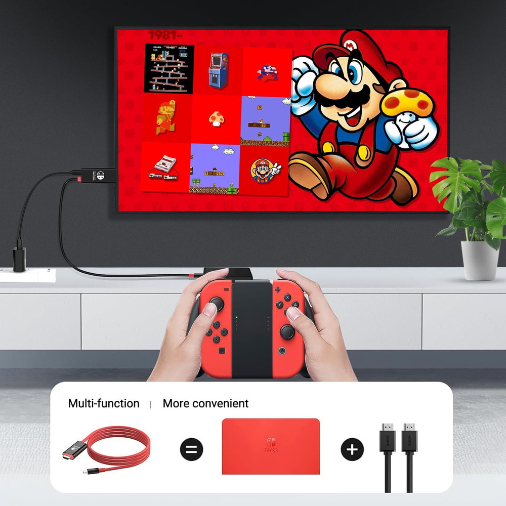 USB C to HDMI Adapter Cable for Nintendo Switch Dock,6Ft/1.8M Switch Docking Sta