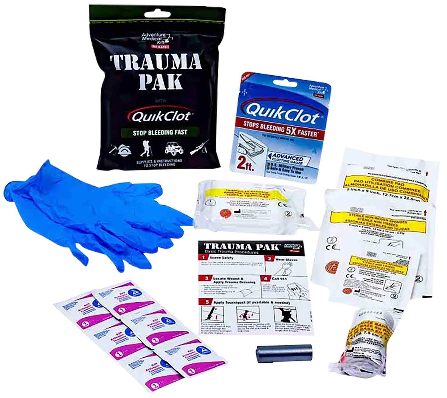 Adventure Medical Kits Sportsman Trauma Pak Kit EXPIRED For Training Only