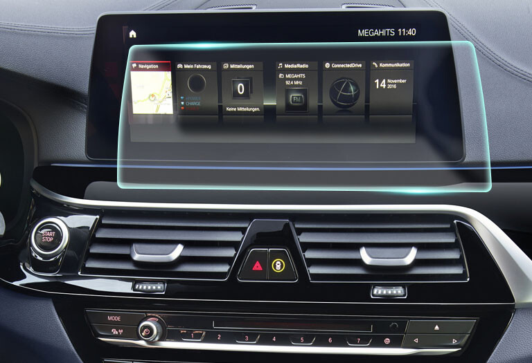 Crystal Clear Screen Protector for 2018 BMW 530e Vehicle Navigation