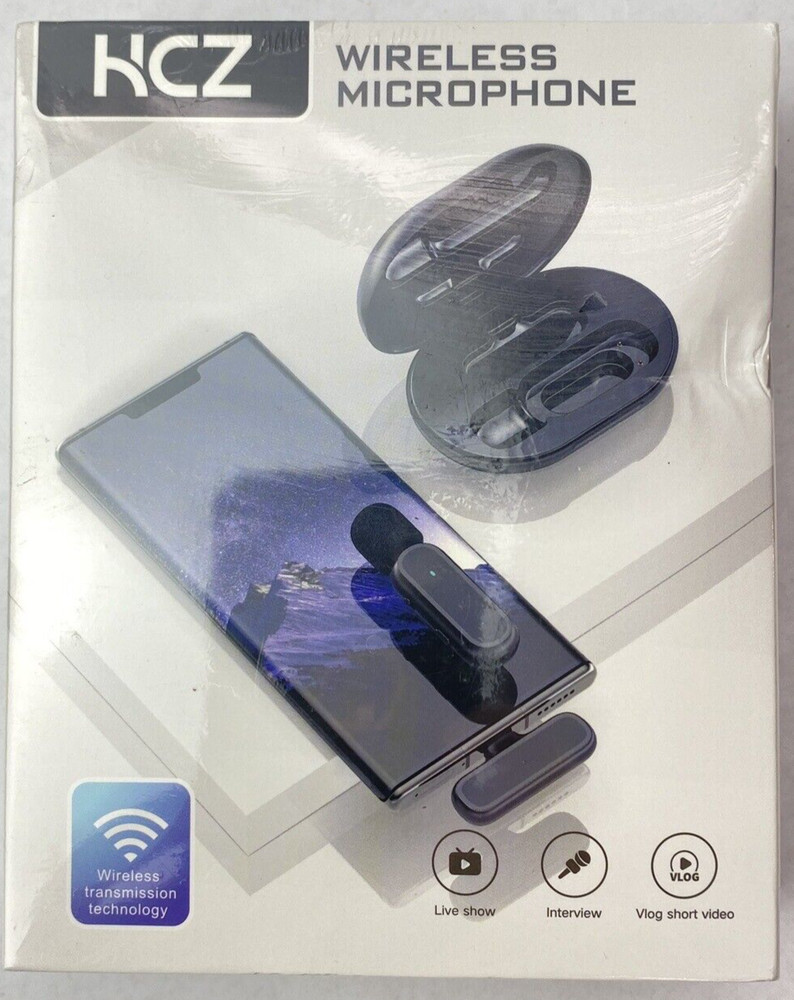 Wireless microphone single channel with charging case for iPhone lightning