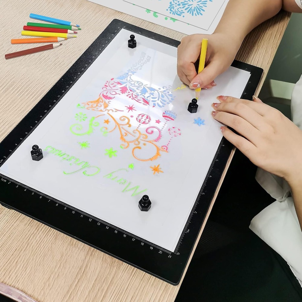 Durable A4 Drawing Light Pad with Adjustable Brightness - Perfect for Sketching
