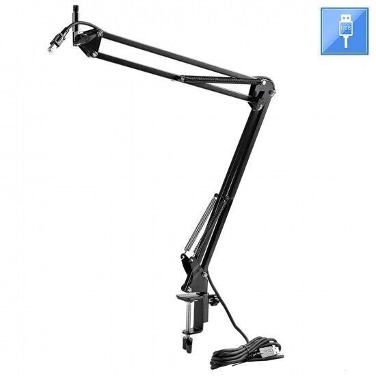 Pyle Suspension Microphone Boom Stand, Adjustable Mic Stand PMKSHUSB04