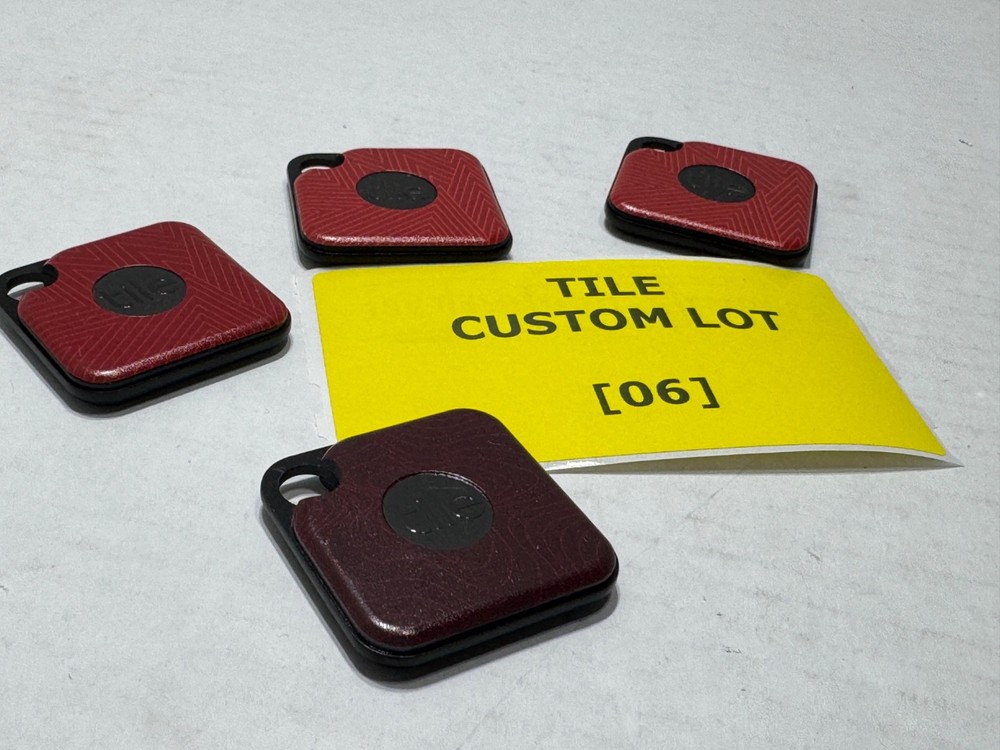 [4-PACK] TILE PRO BLUETOOTH TRACKER ITEM FINDER - CUSTOM LOT [06]