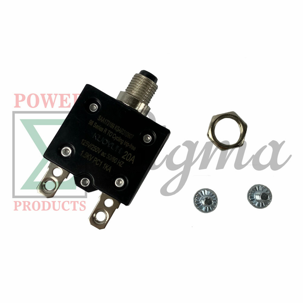 20A Push Button Circuit Breaker For Generac GP6500 (E) XC6500 (E) Generator
