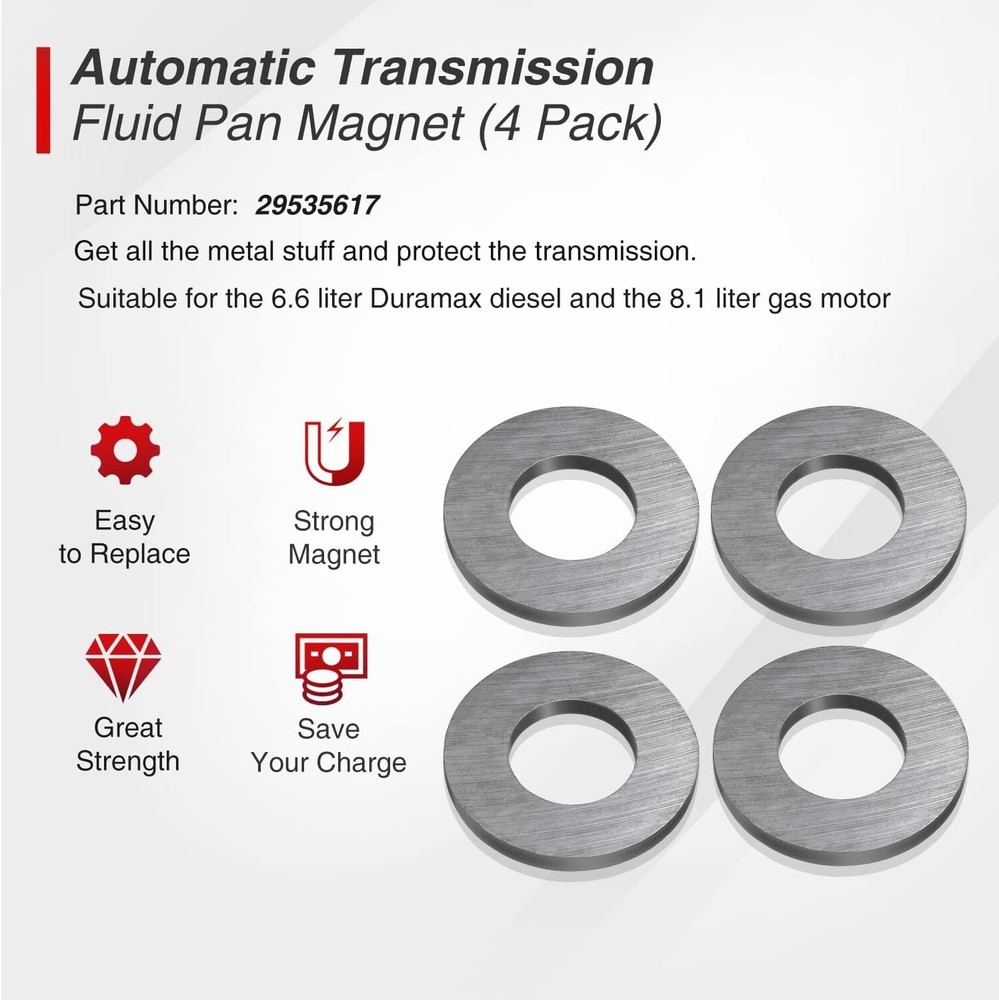Replace for Allison 29535617 Automatic Transmission Fluid Pan Magnet 1000 Pan