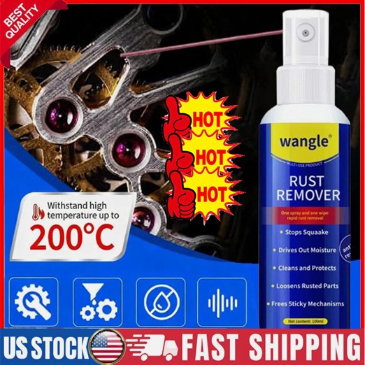 Multifunctional Metal Rust Remover,Rust Removal Spray,Anti-Rust Lubricant Spray