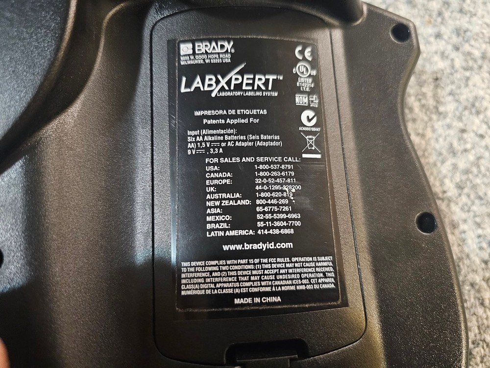 Brady LabXpert - Laboratory Labeling System Label Thermal Printer. WORKS