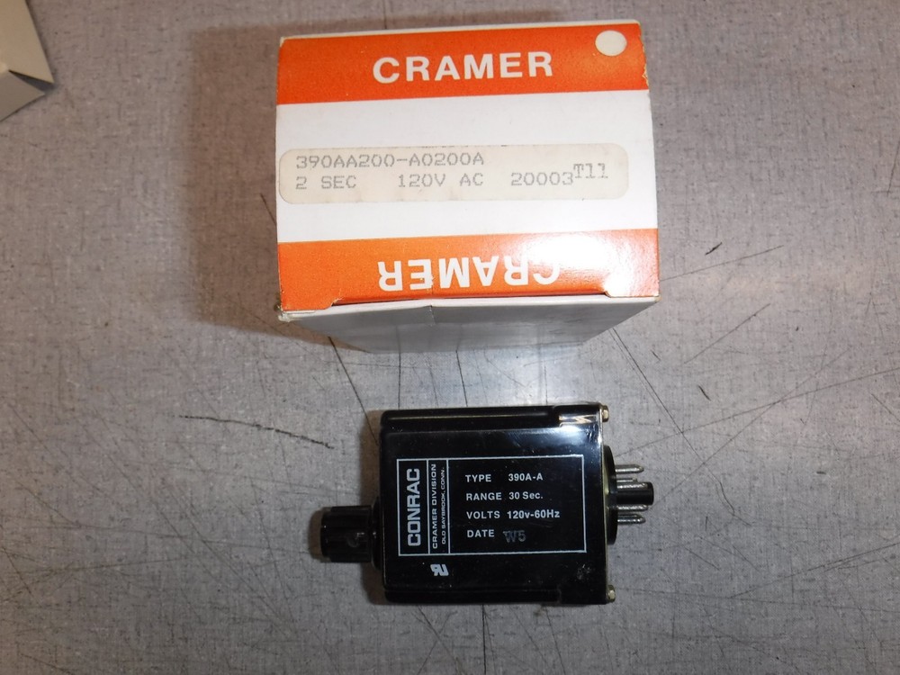 Cramer Time Delay Relay 390AB300-A0200A  30 second