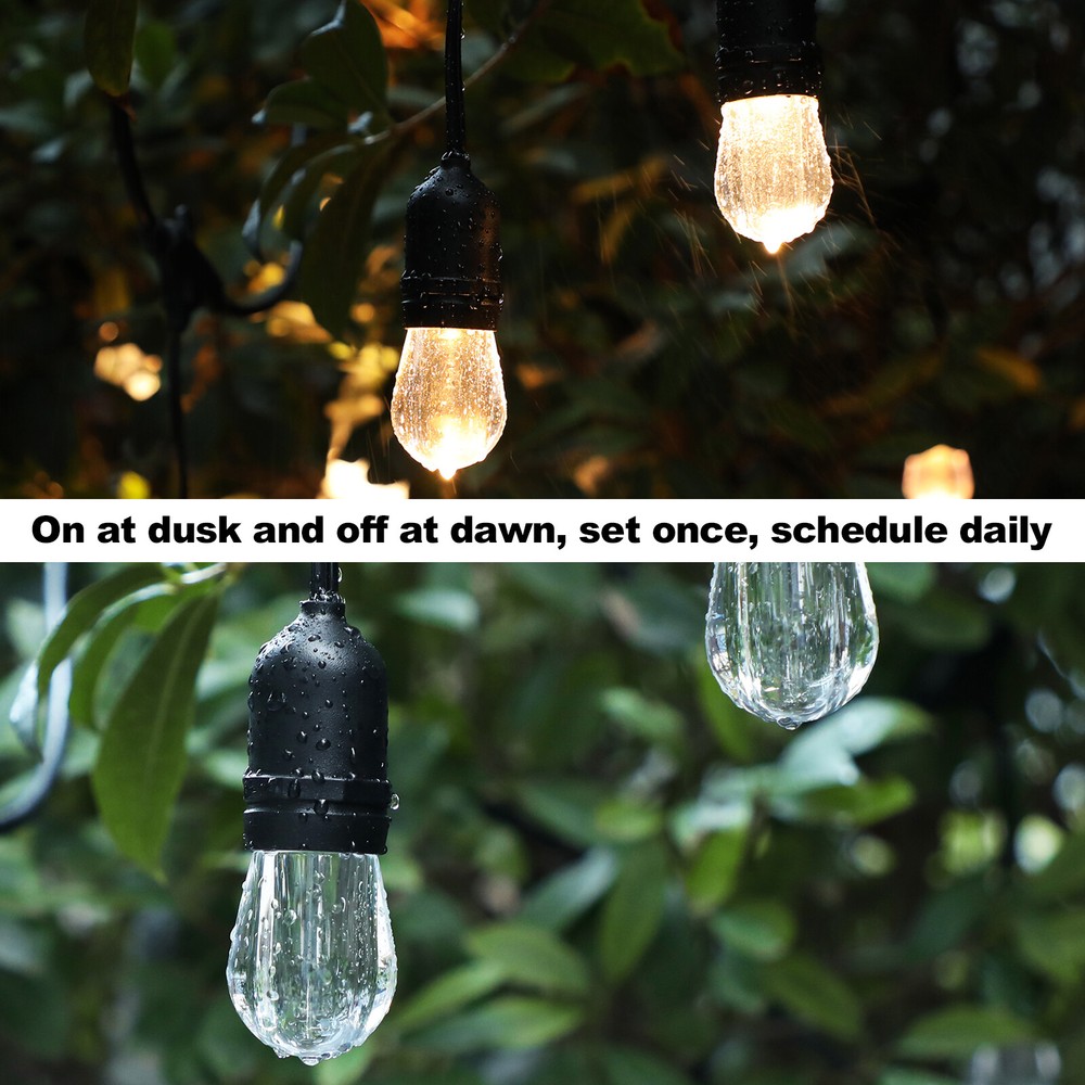 DEWENWILS Outdoor Light Sensor Timer with Remote Plug in Outlet Timer Waterproof