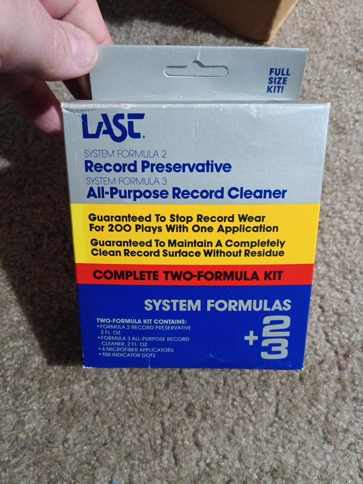 Record Preservative And All-purpose Record Cleaner System Formula Two And Three